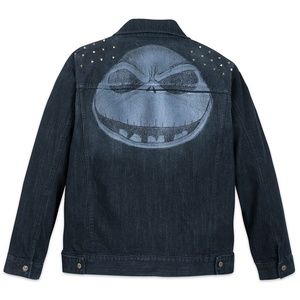 New! Disney Nightmare Before Christmas Denim Jacket Jack Skellington Tim Burton